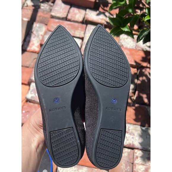 Rothy’s Women's The Point Flats Size 9
Black & Blue Knit Slip On Shoe Wa… - Picture 3 of 17